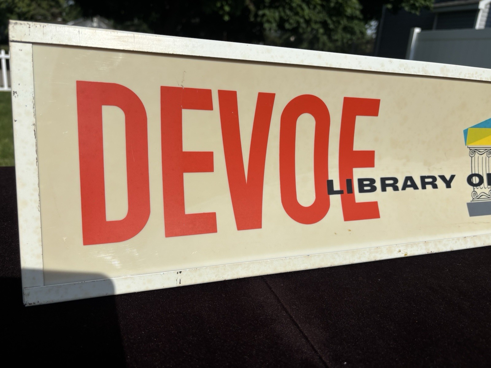 Devoe Paint Advertising Display Sign Library OF Colors *Light Does Not Work RARE