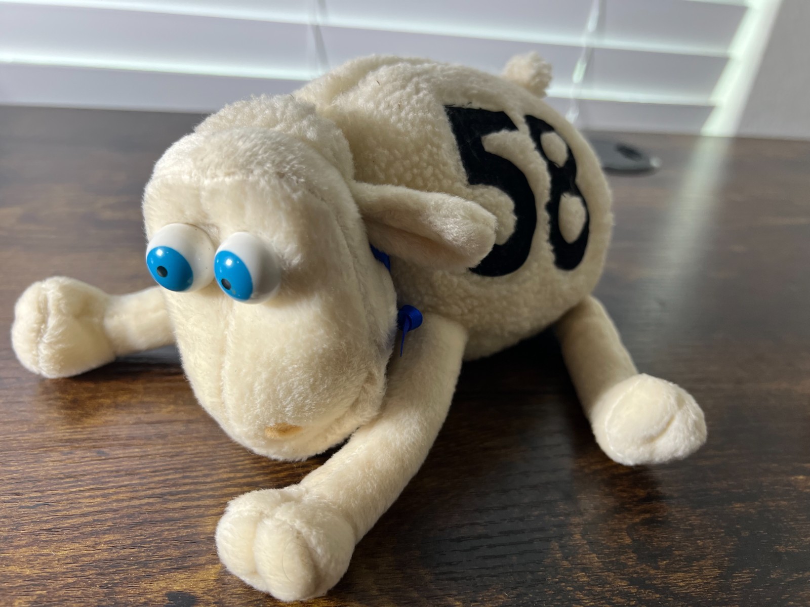 Serta Sleep Number Counting Sheep 8″ Plush Sheep #58 Blue Eyes 2000 Curtotoy Mfg