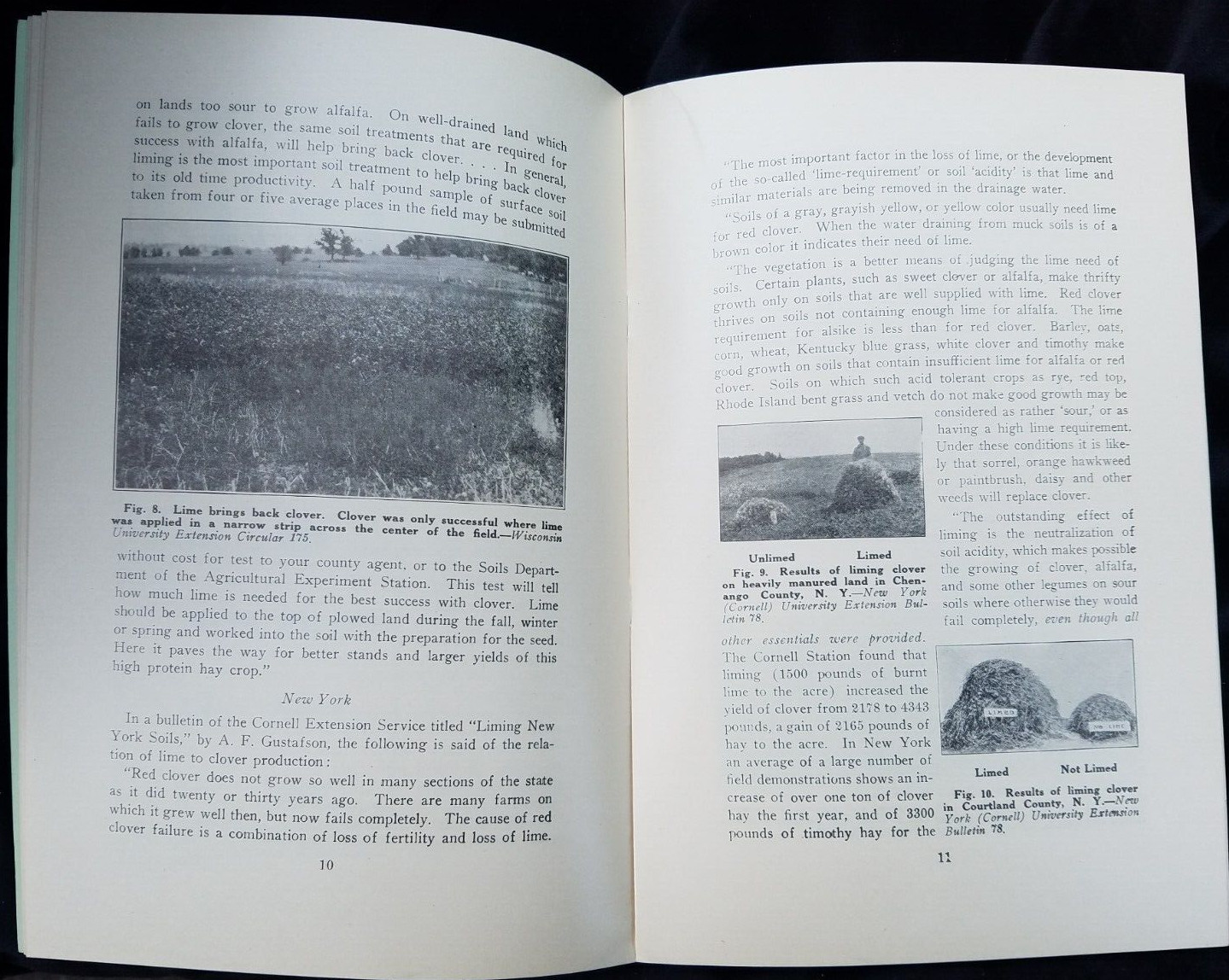 1920s Farm Book Clover Failures National Lime Association Agriculture Field Seed