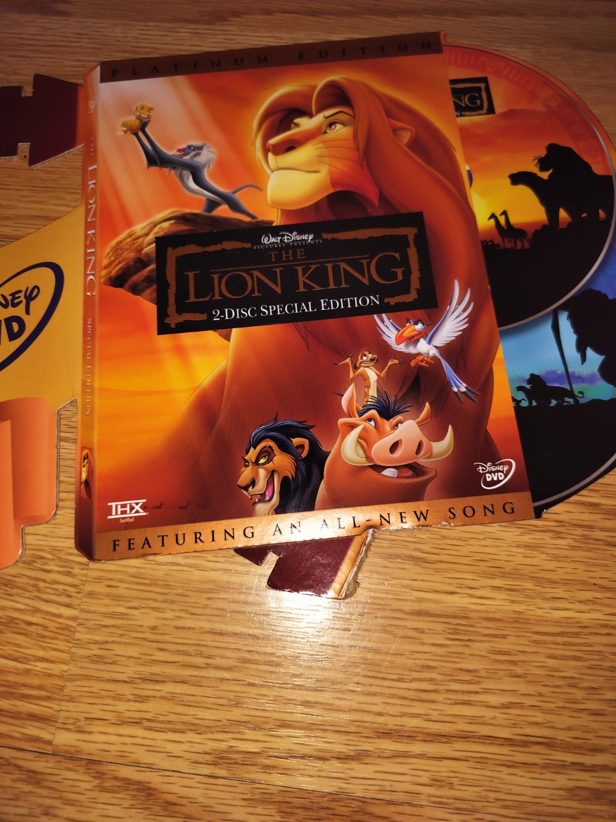 Disney The Lion King DVD Store Display Standee With Original Box (See Photos)