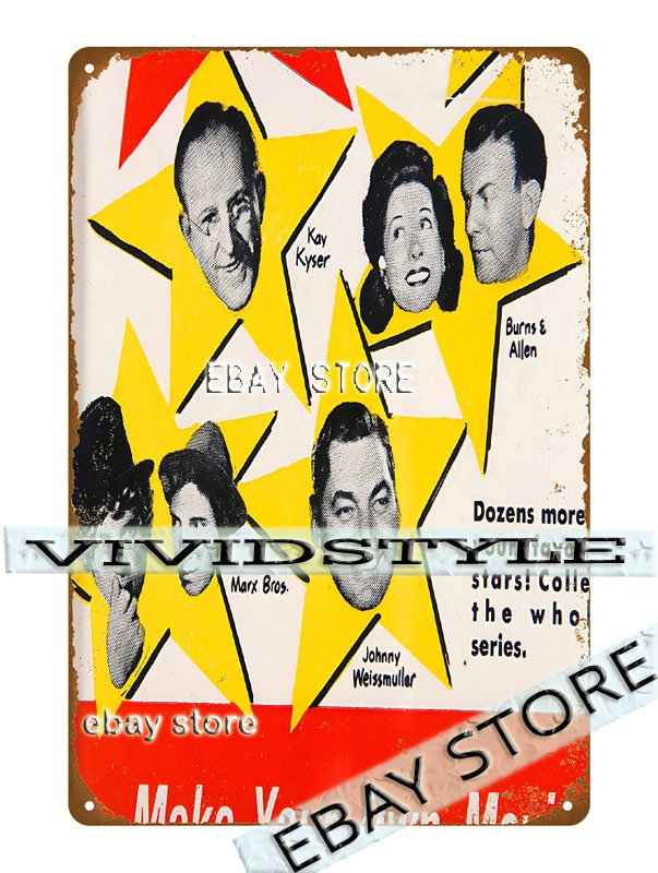 Tin Sign 1949 Topps Flip O Vision Window Sign restaurant pub