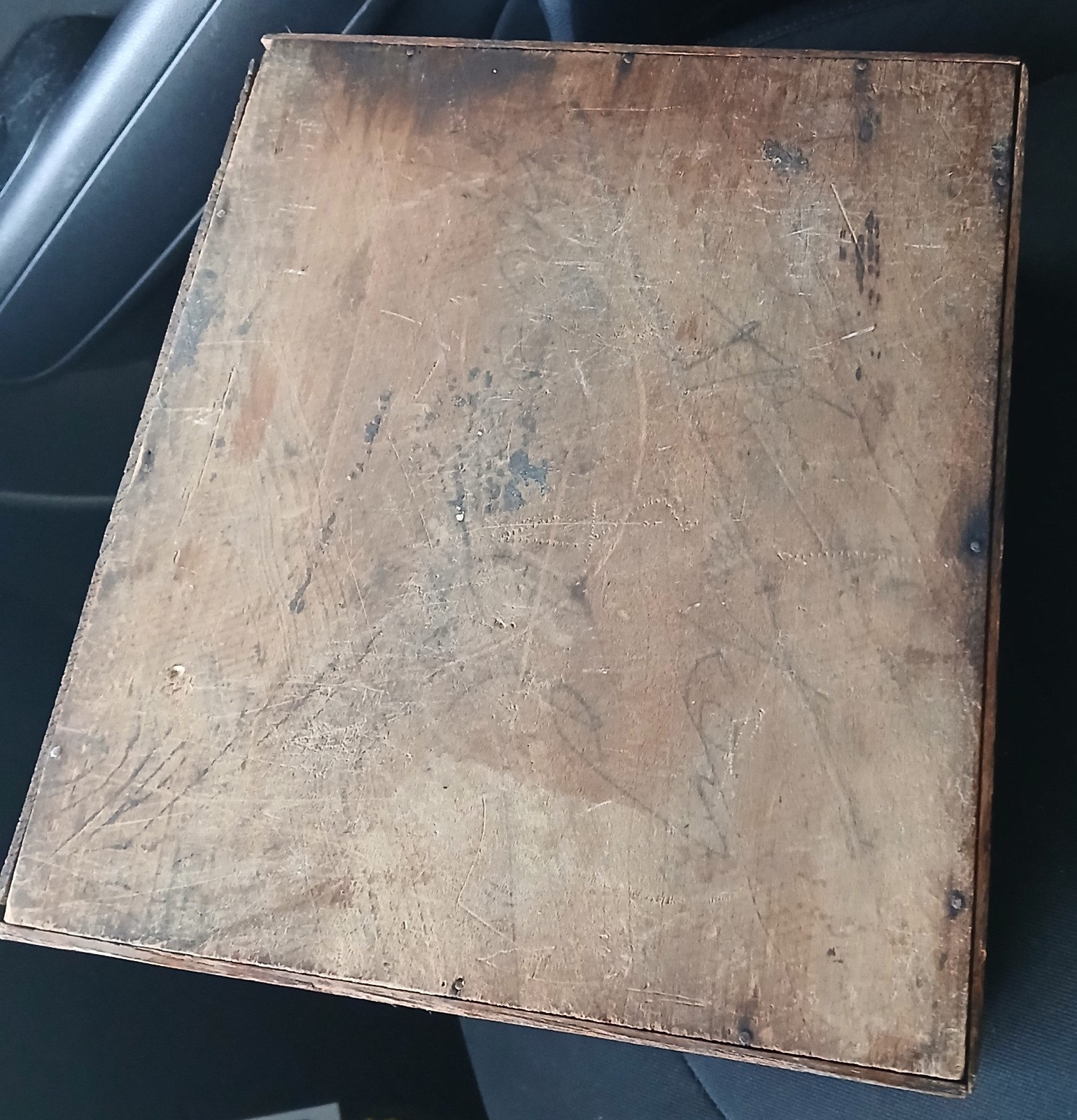 Vintage Aunt Lydia’s Button & Carpet Thread Advertising Wood Store Display Box
