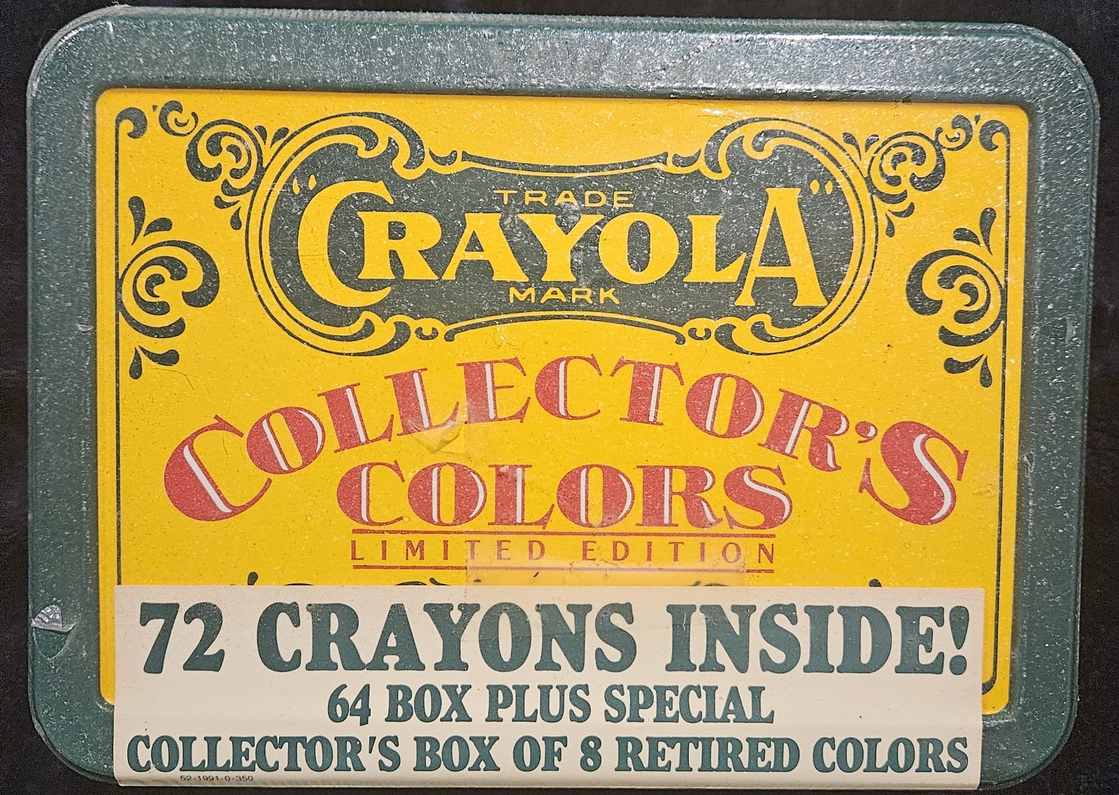 Crayola Vintage Collectors Edition Colors 1991 Tin-New in Wrapper 72 Pc