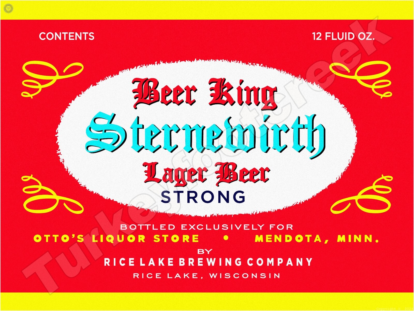 Beer King Lager Beer Label Metal Sign 3 Sizes to Choose From