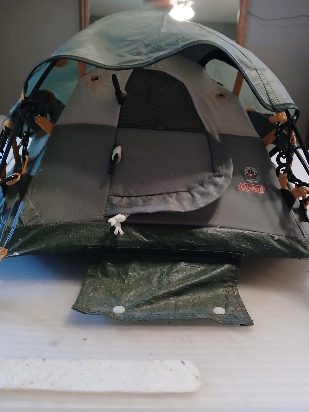 Rare Coleman mini tent Camping Store display Green VTG FAST SHIPPING