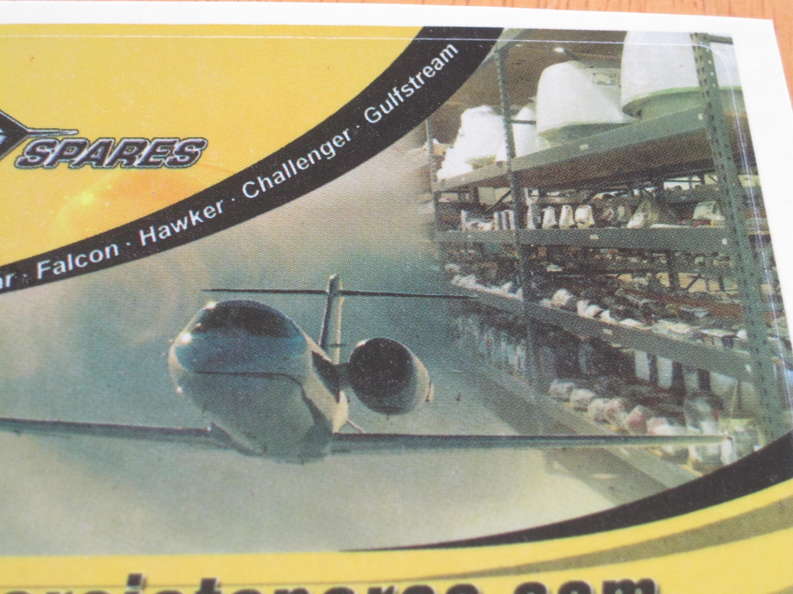 Decal Sticker CRS Jet Spares 4 X 3 inches Salesman Sample Advertising