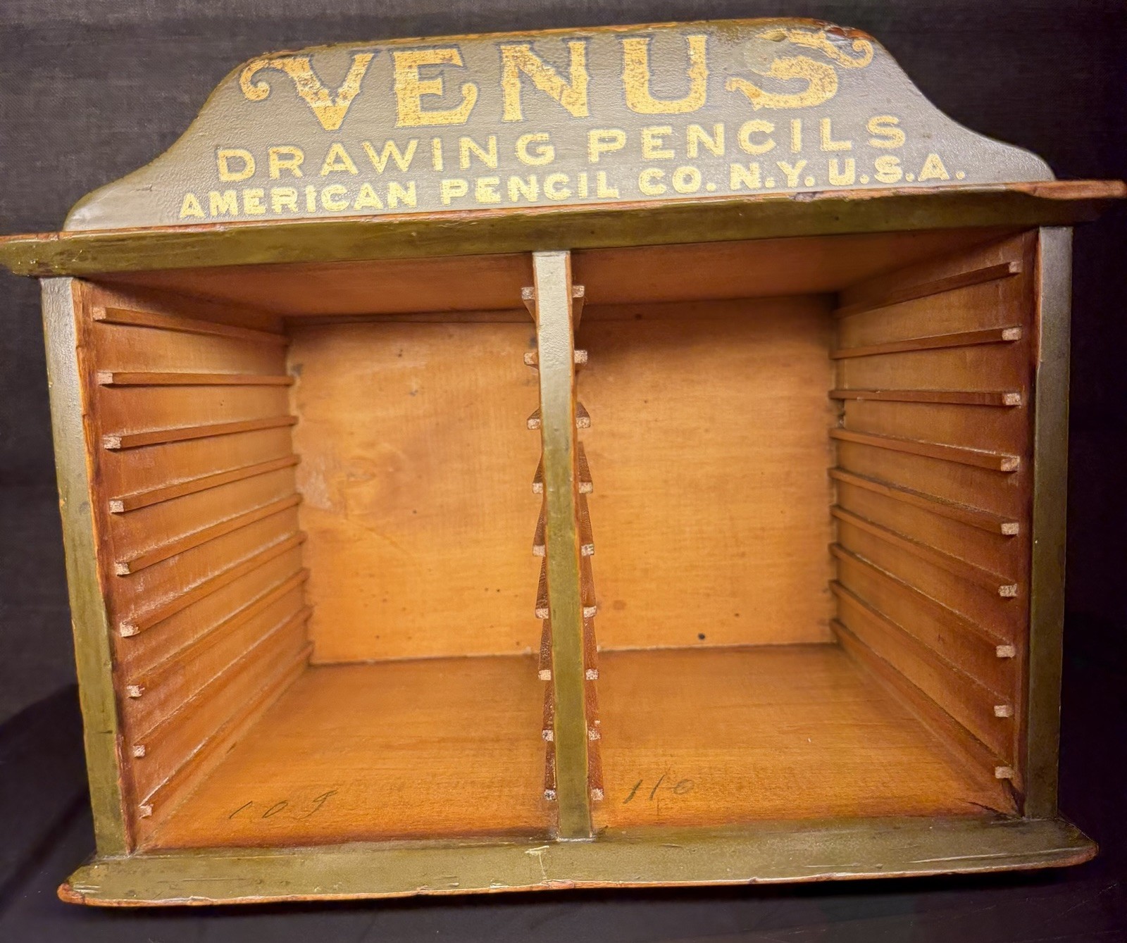 RARE Venus Drawing Pencils American Pencil Co. NY Cabinet Counter Store Display