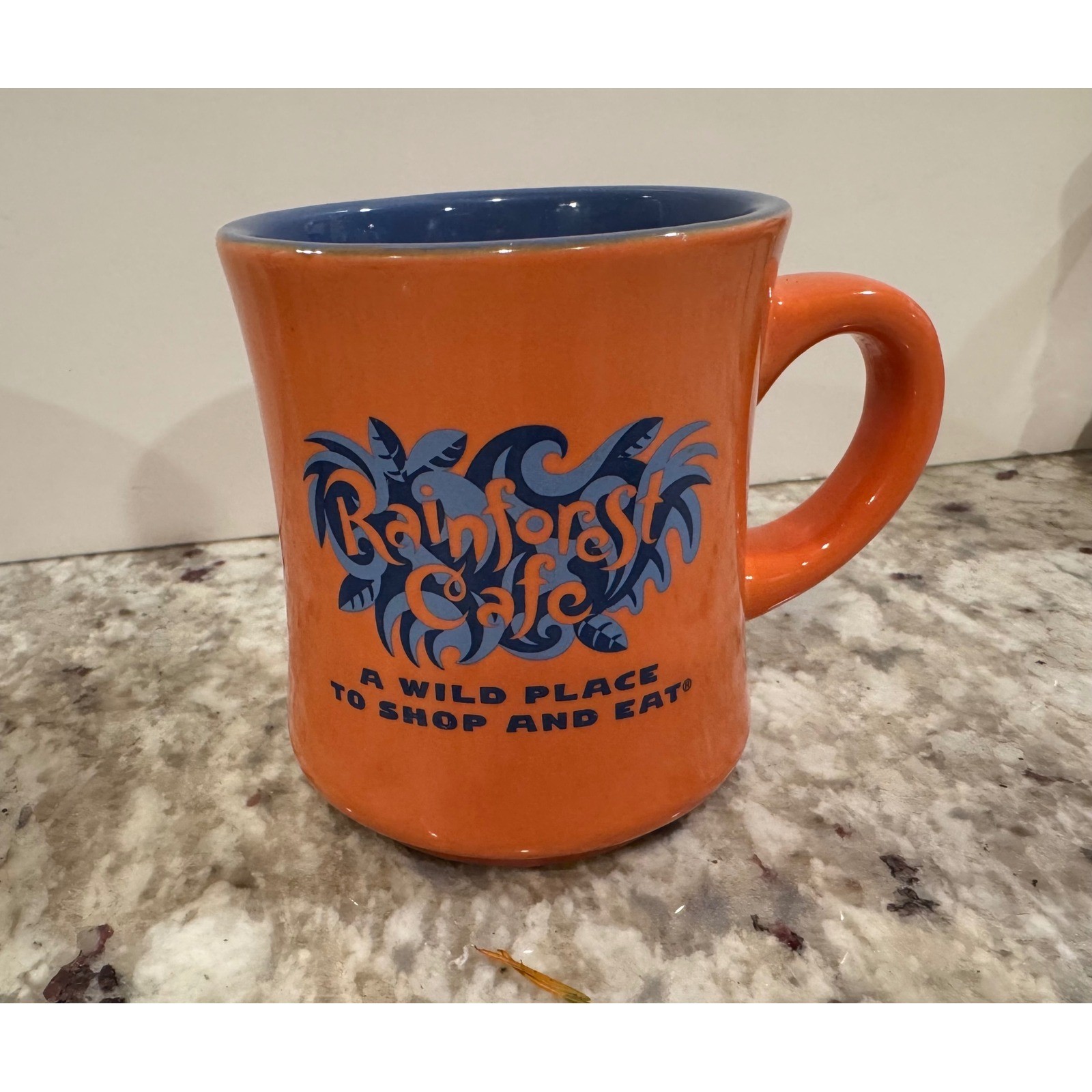 Rainforest Cafe Mug Orange Blue Wild Place V1.25