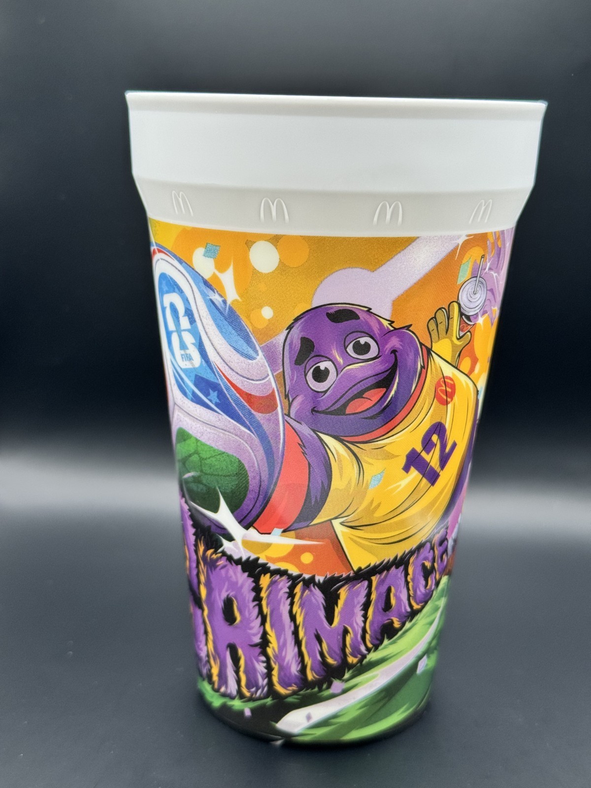 2026 McDonald’s Fifa World Cup Grimace Adult Happy Meal Cups (Open Bag)