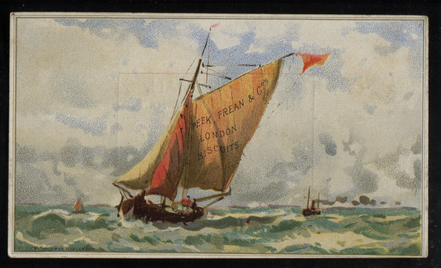 Rare Vintage Chromo Card Ships Serie Peek Frean & CO London Biscuits