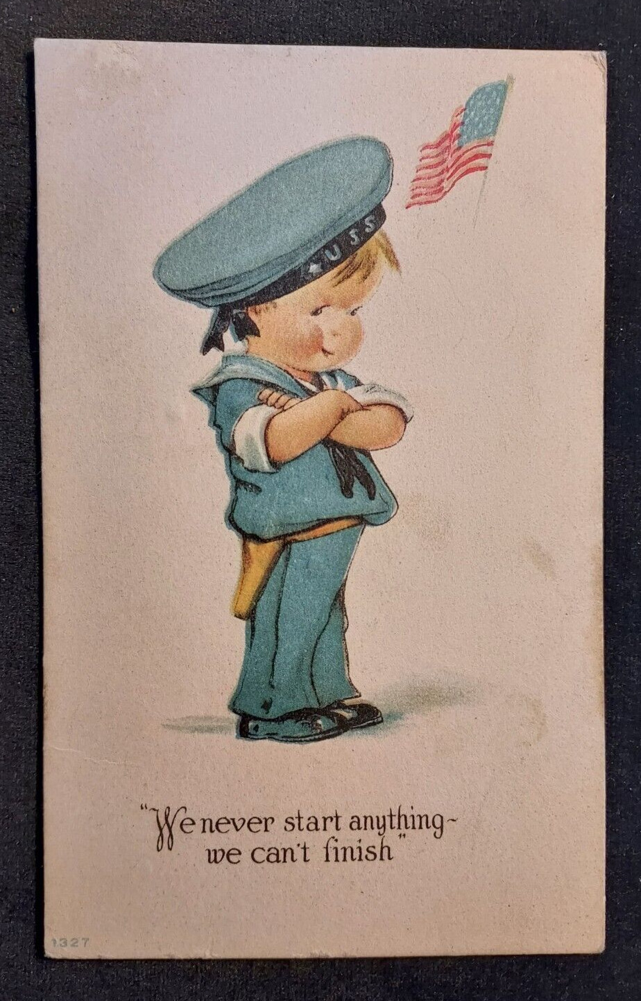 Old Advertising Postcard Regal Umbrella Co York PA Columbia Grafonolas Leather