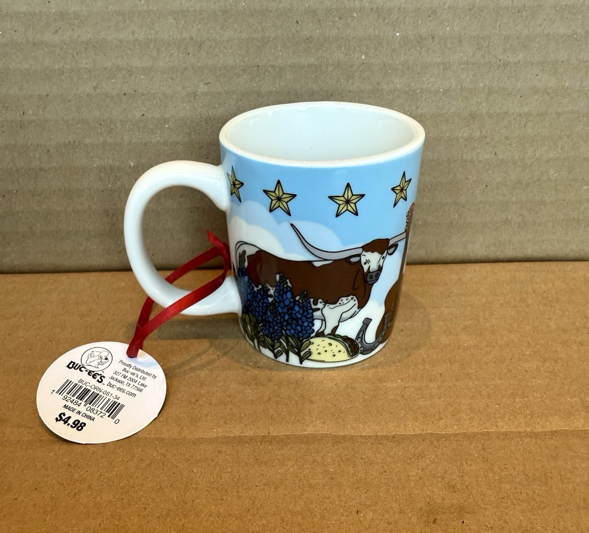 Buc-ee’s Mini Coffee Mug – Baytown Texas Store – 2.5 x 2 Inches – New