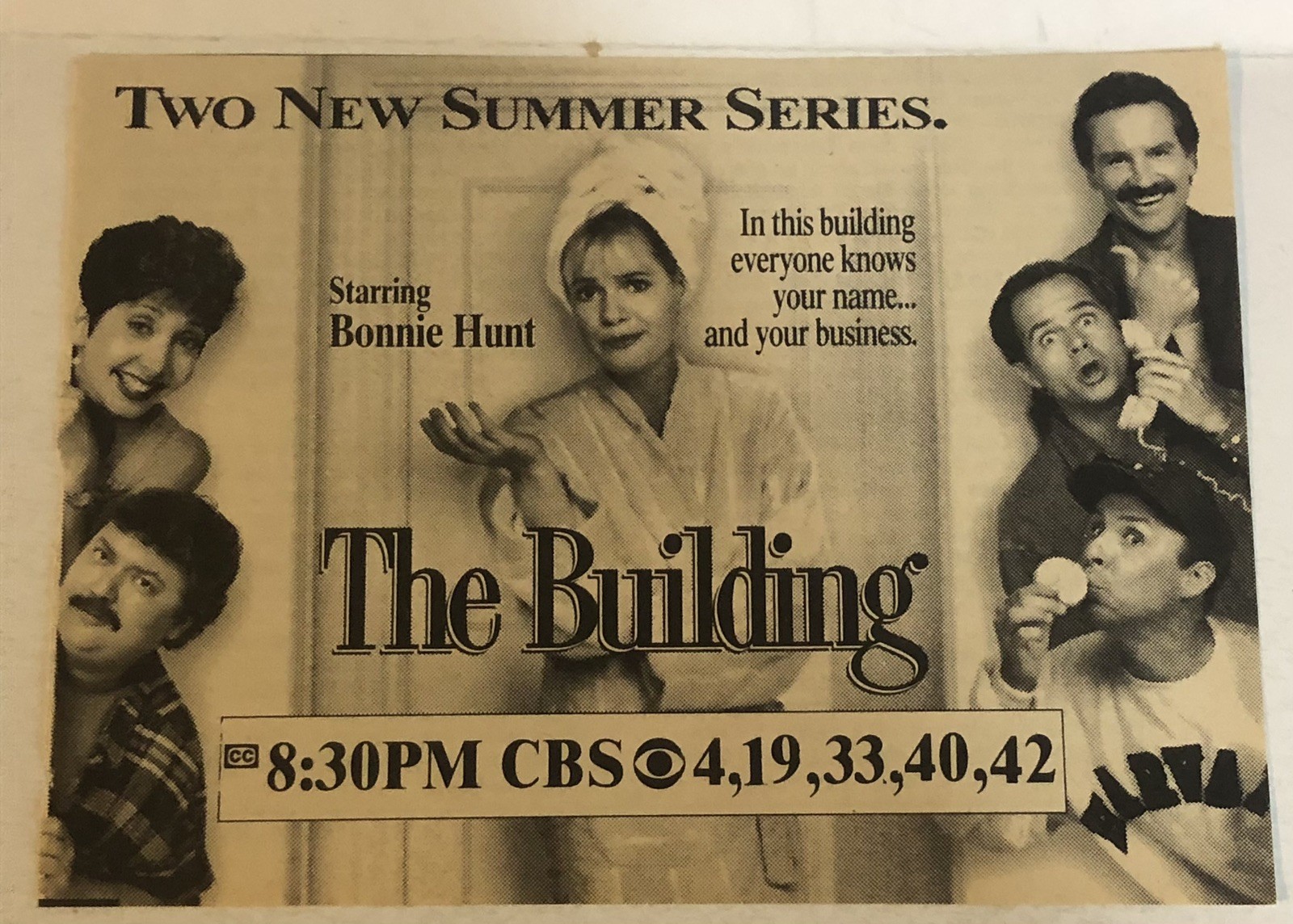 The Building Bonnie Hunt Tv Series Print Ad TPA29