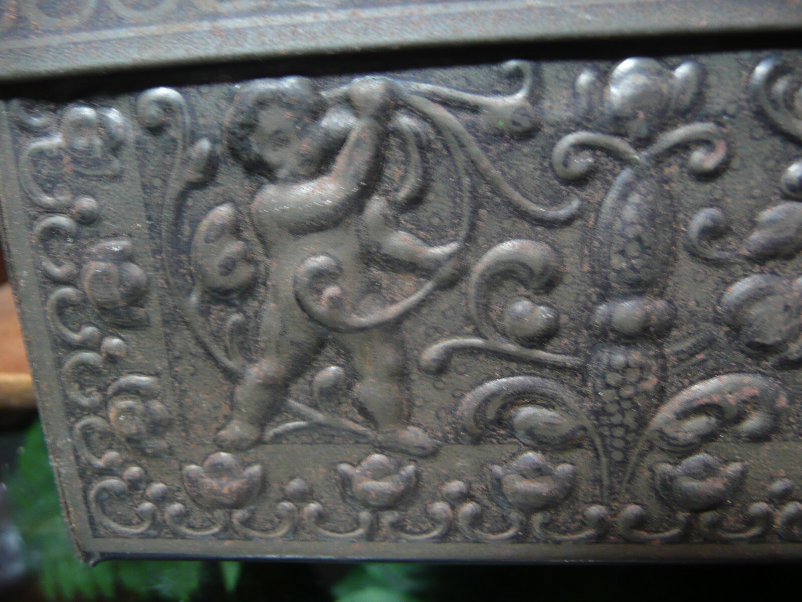 Vintage Decorative Western Germany Metal Tin 12″ x 9″ x 2 5/8″