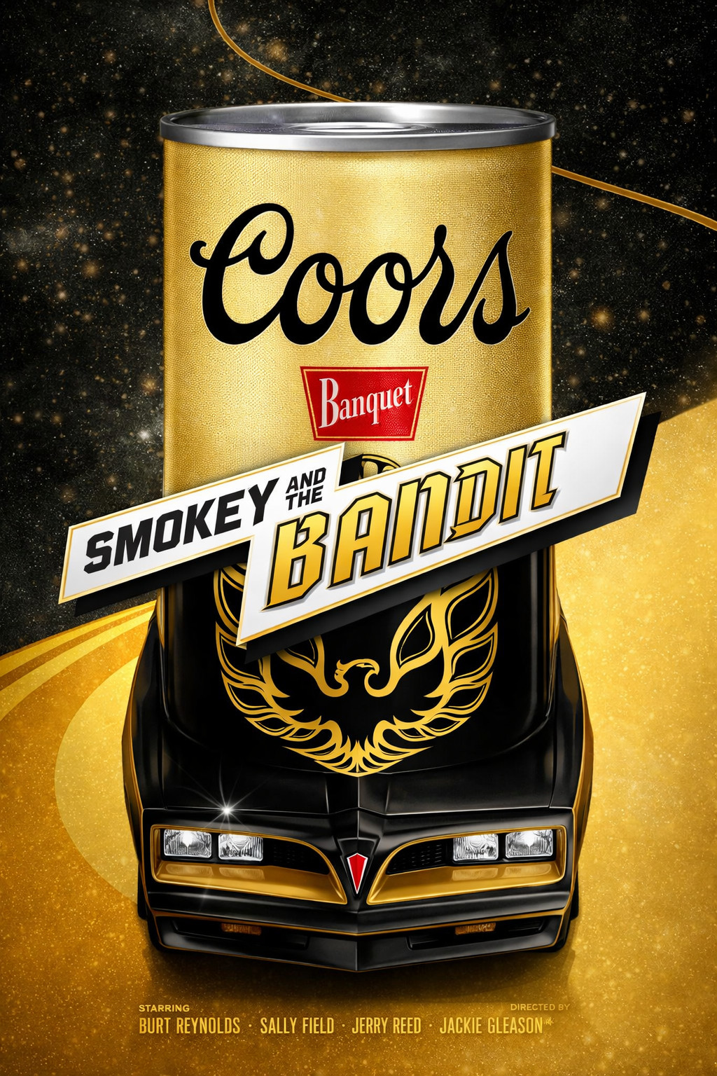 Coors smokey and the Bandit wall art metal sign