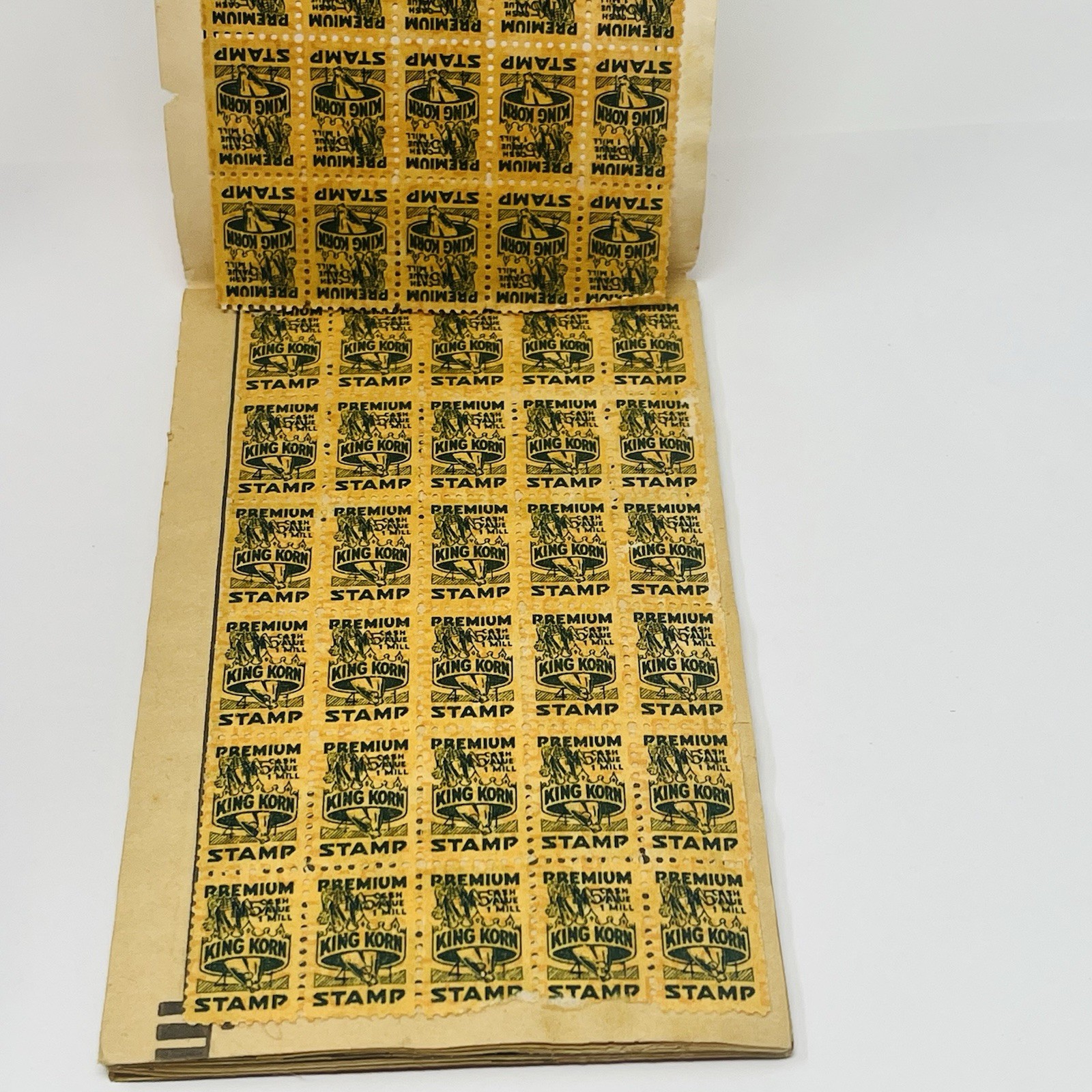 1960’s King Korn Stamp Saver Book Booklet With Stamps