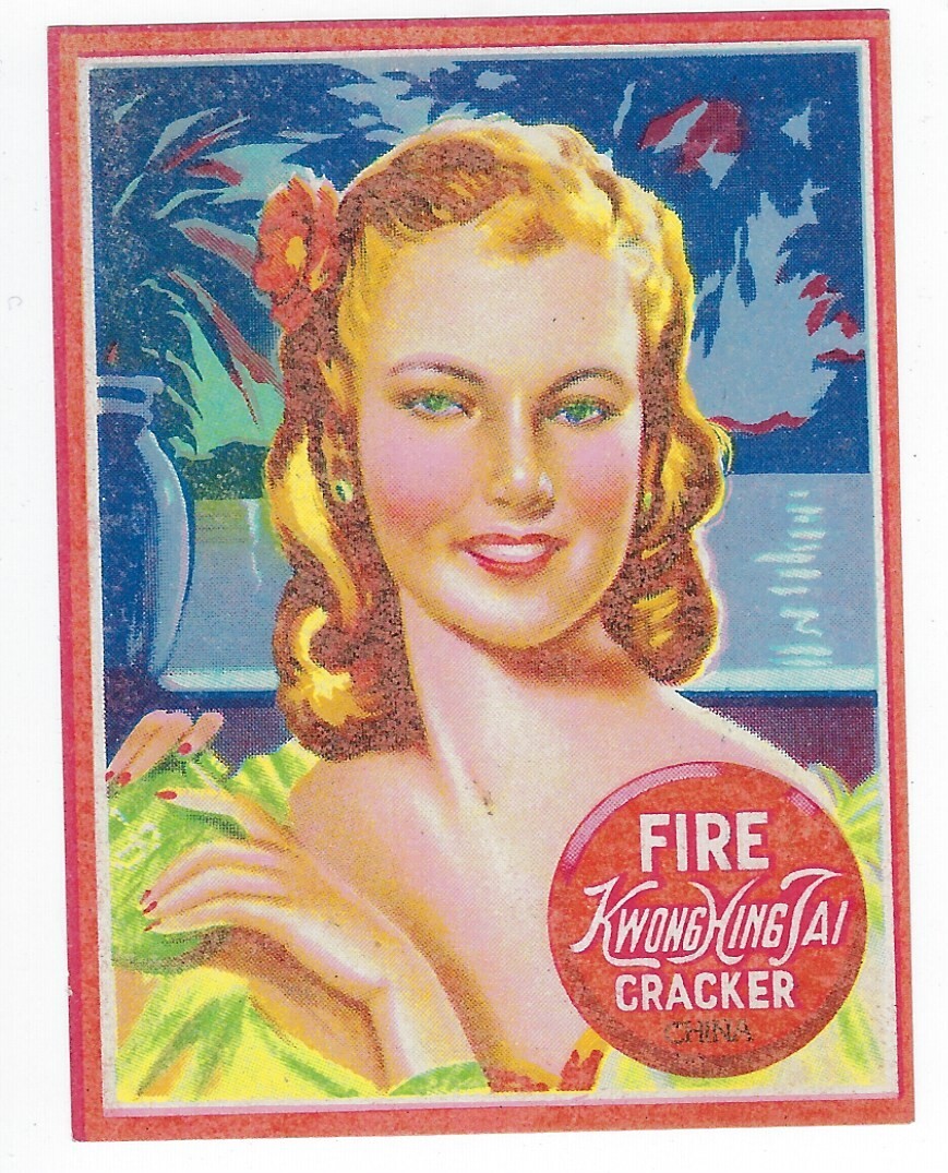 Vintage Kwong Hing Tai Firecracker Pack Label