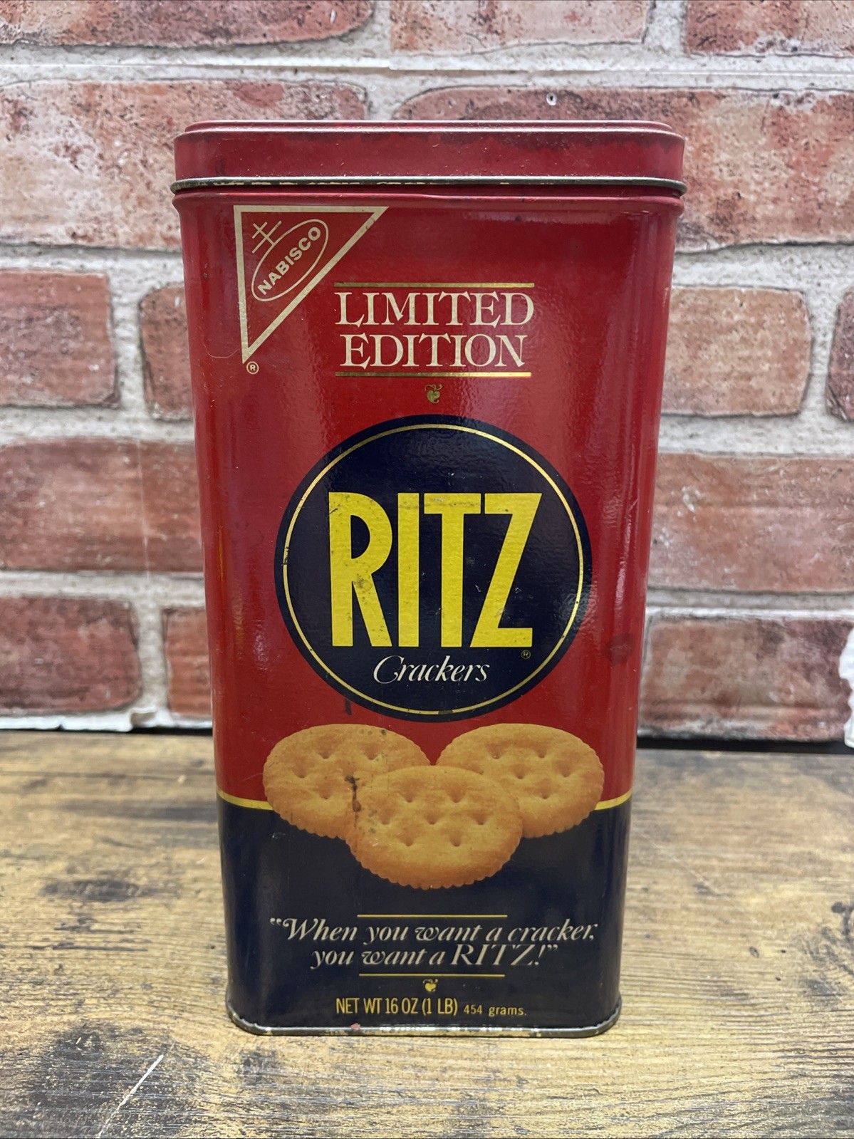 Vintage Nabisco Ritz Cracker Limited Edition Advertising Tin 1987