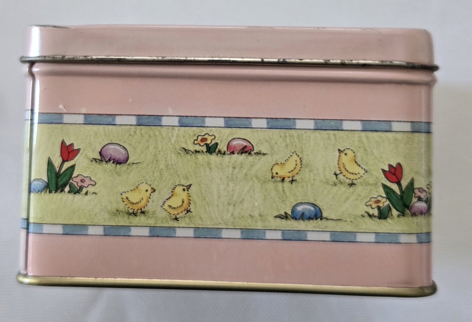 Pair of Collectible Empty Tins, Mary Engelbreit Easter Bunny + Elite Gift Box,UK