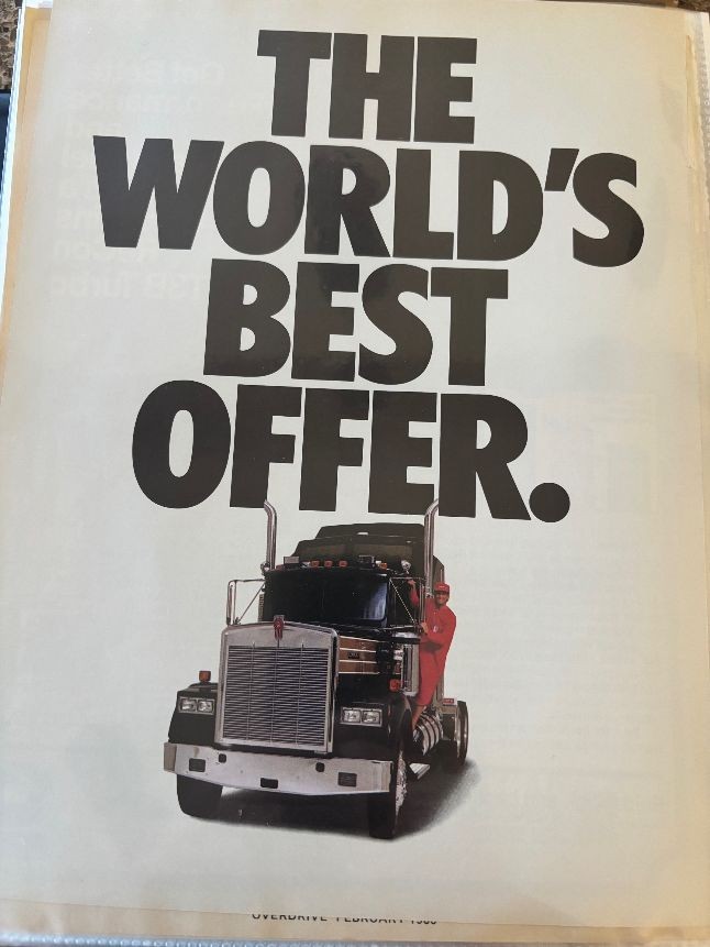 Kenworth Truck ad Brochure Advertisement Literature