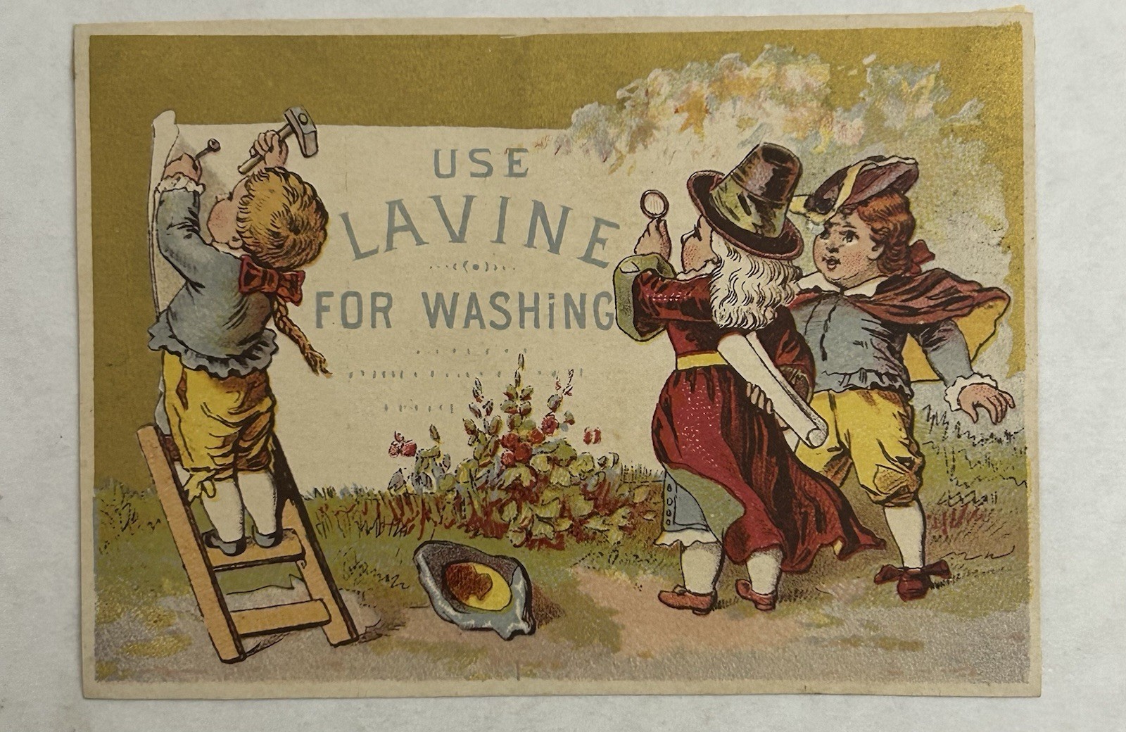 1880’s Hartford Chemical Use Lavine For Washing Soap Victorian Trade Card