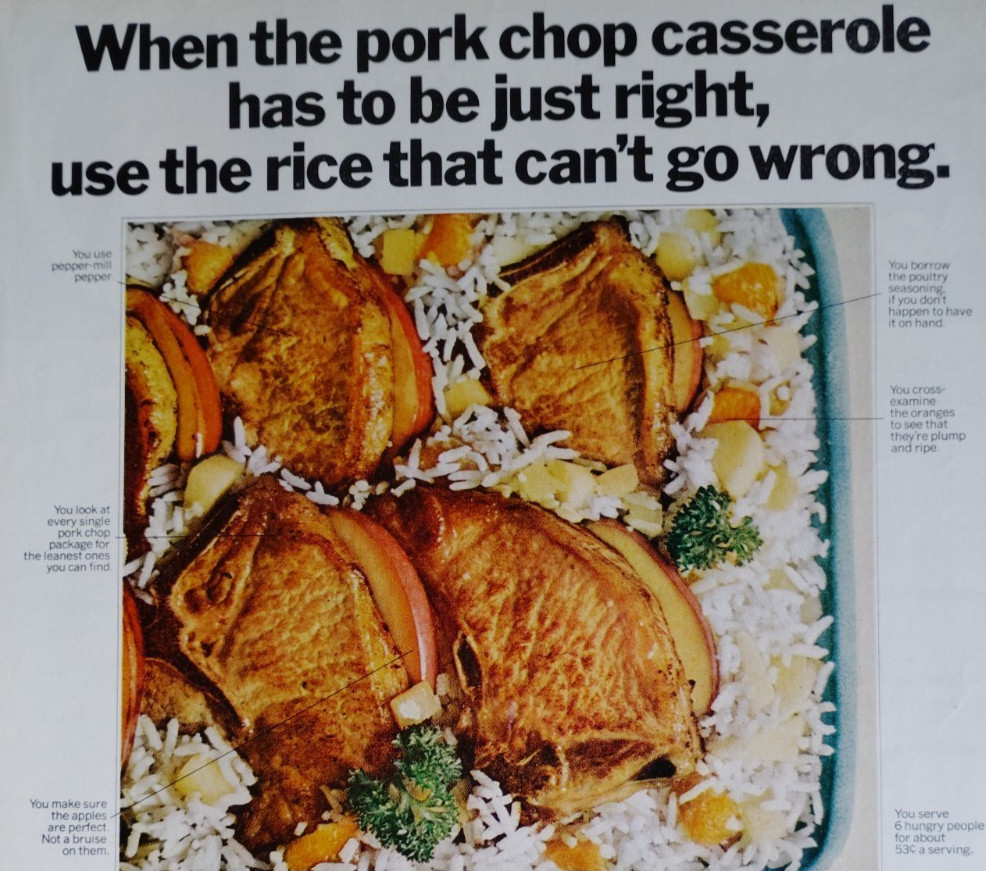 Vintage Retro 1970 Ad Minute Rice For The Perfect Rice That Can’t Go Wrong
