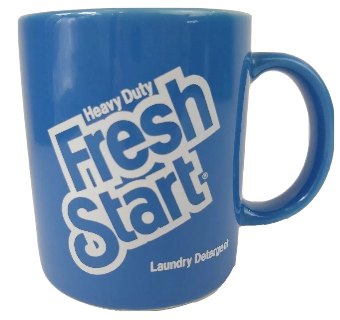 Fresh Start Laundry Detergent Coffee Mug Vintage Advertising Cup