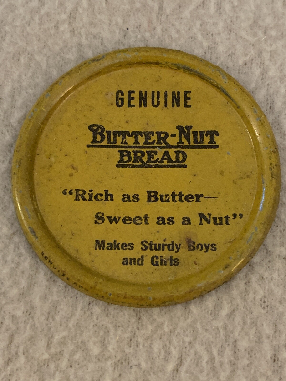 Vintage Lot of 10 Butter-Nut Bread Advertising Tin Toy Clickers Premium Giveaway