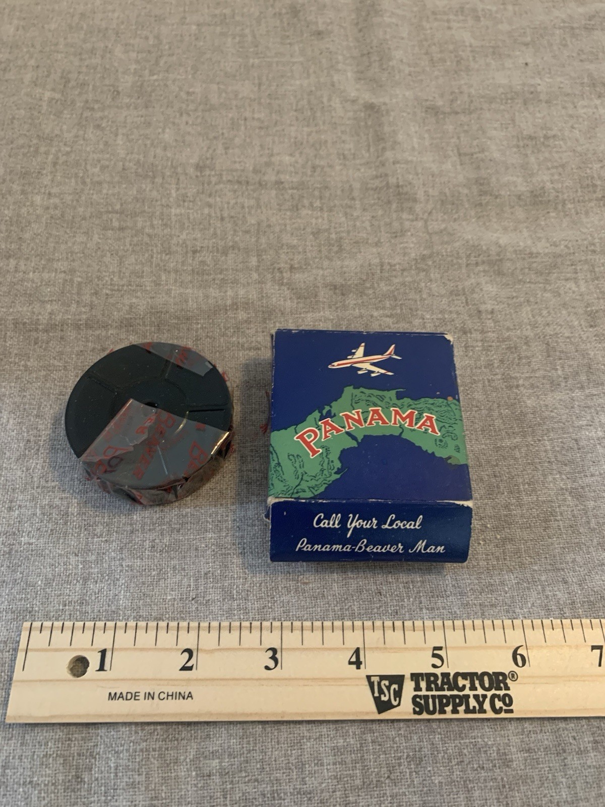 Manifold Supplies Co. Vintage Panama Typewriter Ribbon Tin Brooklyn, N.Y.