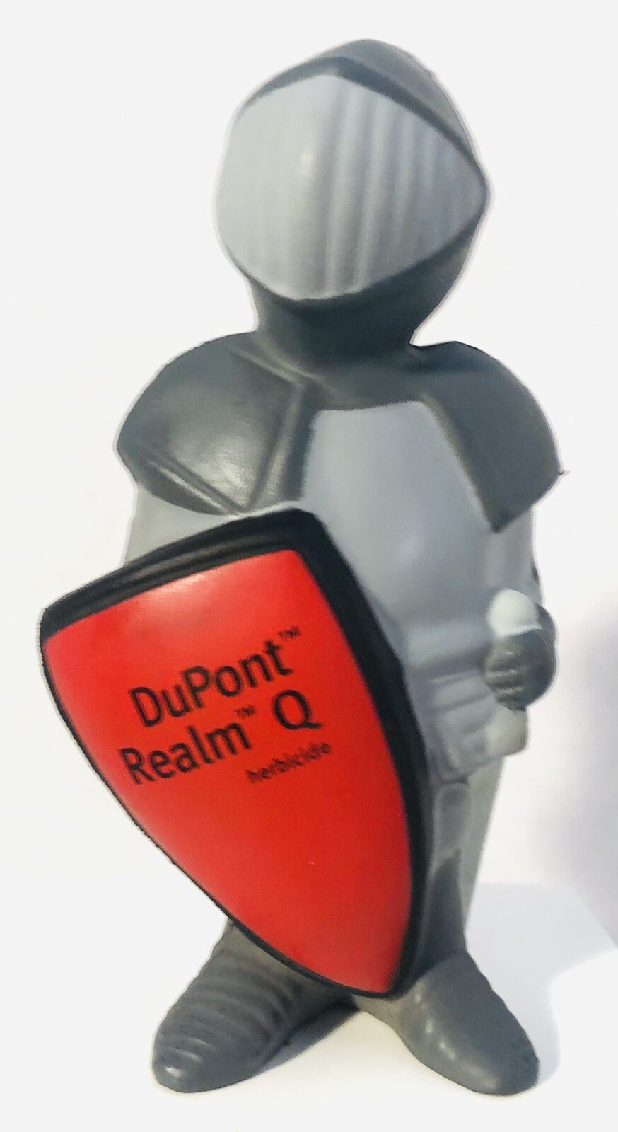 Vtg Soft Rubber Grey DUPONT KNIGHT Advertising Display FIGURINE 5″ High
