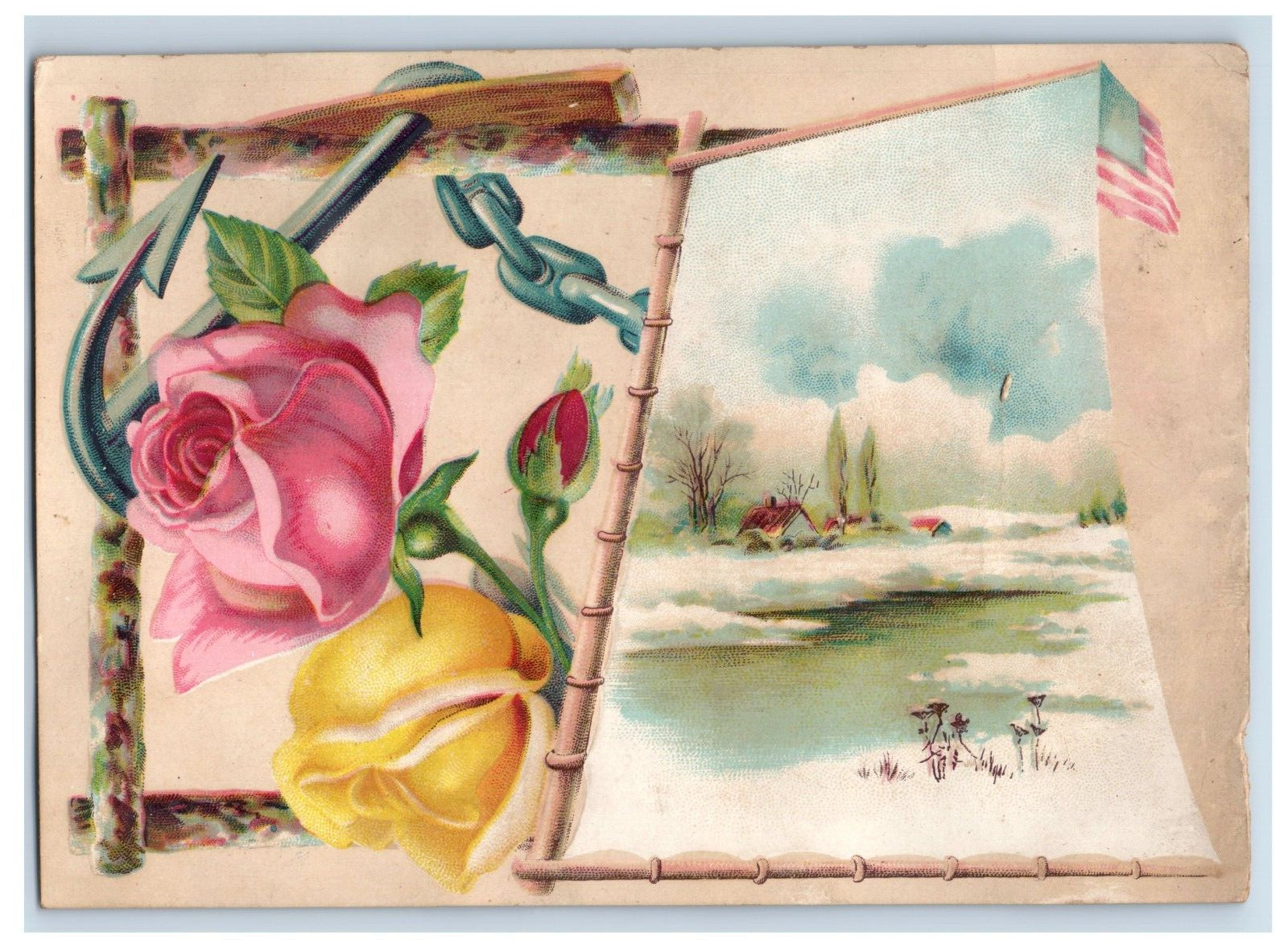 1870s-80s Scarce Purina Mills Purina Wheat Flour St. Louis, MO #6 3M
