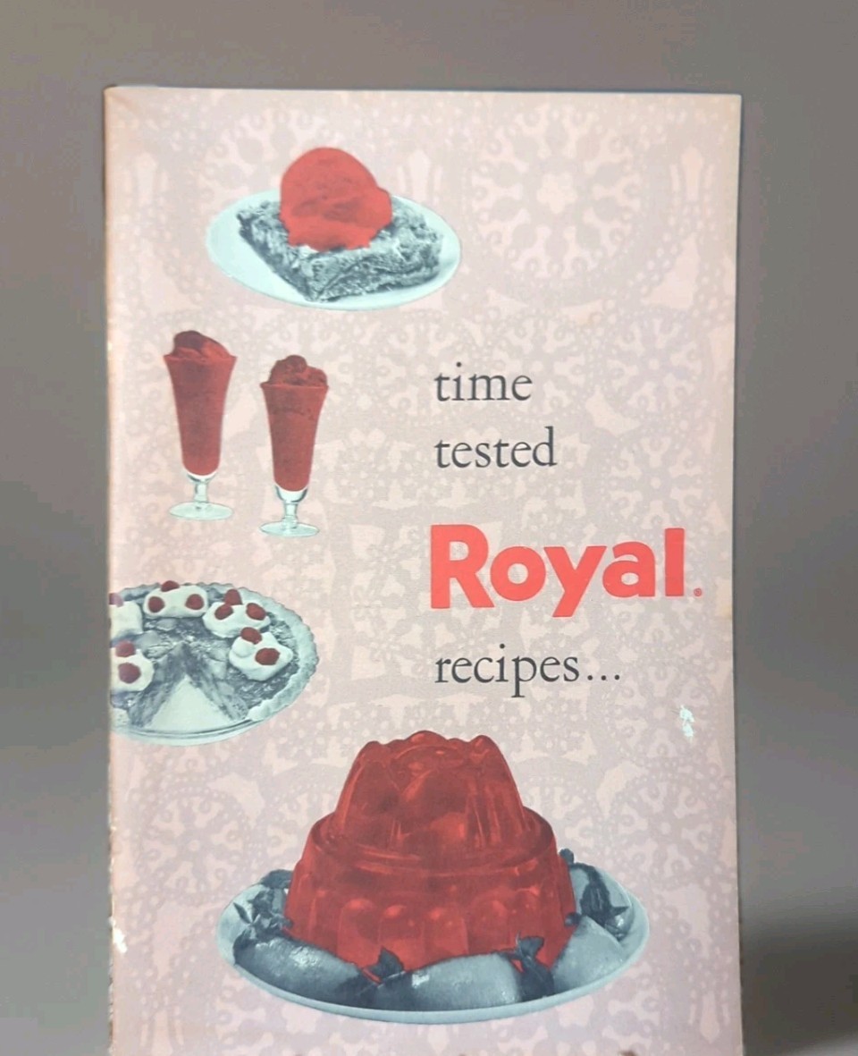 Vintage Time Tested Royal Recipes Cookbook Standard Brands Gelatin Dessert Book
