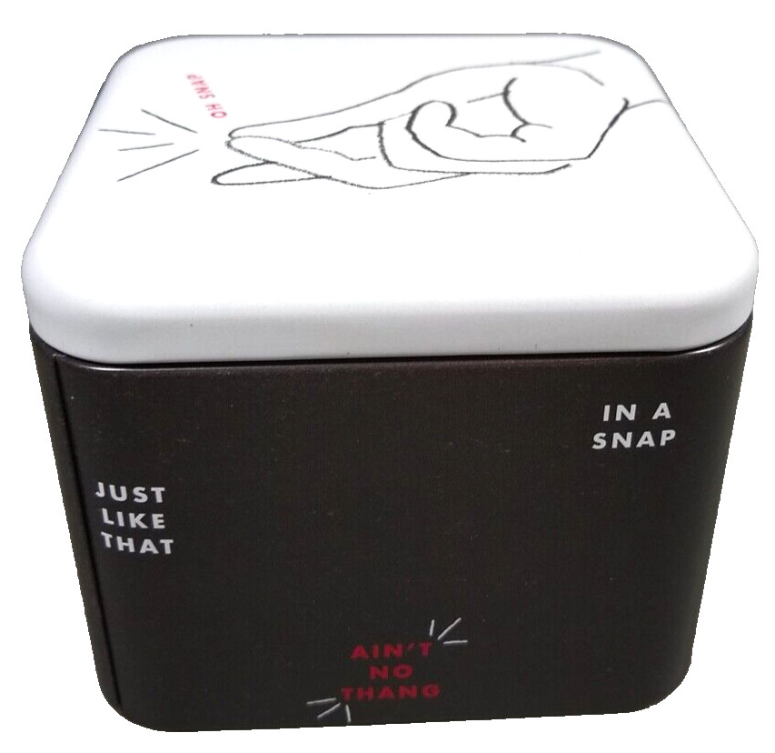Fossil Watch Tin Box Oh Snap You Got This In A Finger Snap Just Like That NOS