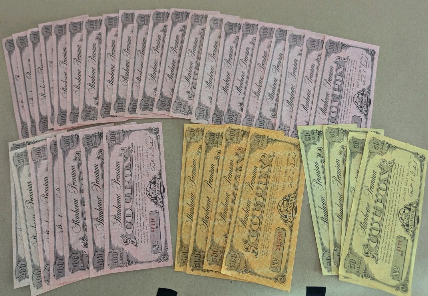$5000 Vintage Stanhome Premium Coupons Collectors Item