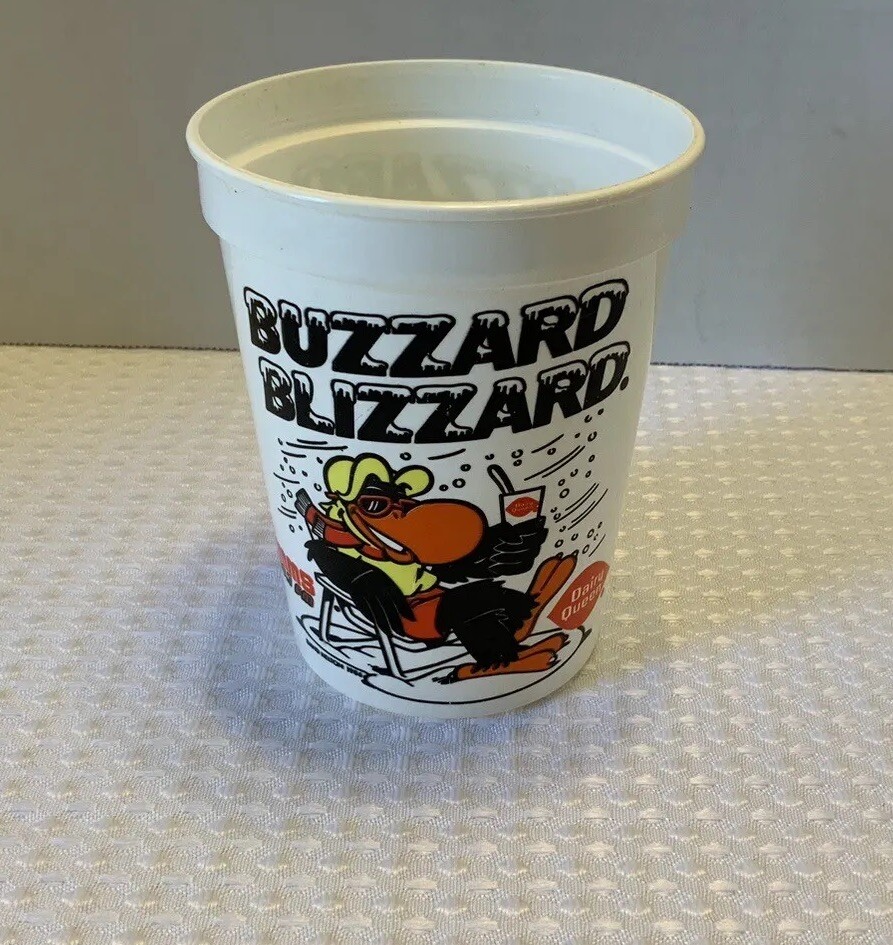 DQ Dairy Queen 100.7 WMMS Radio Station Buzzard Blizzard Cup 1986 Cleveland OH