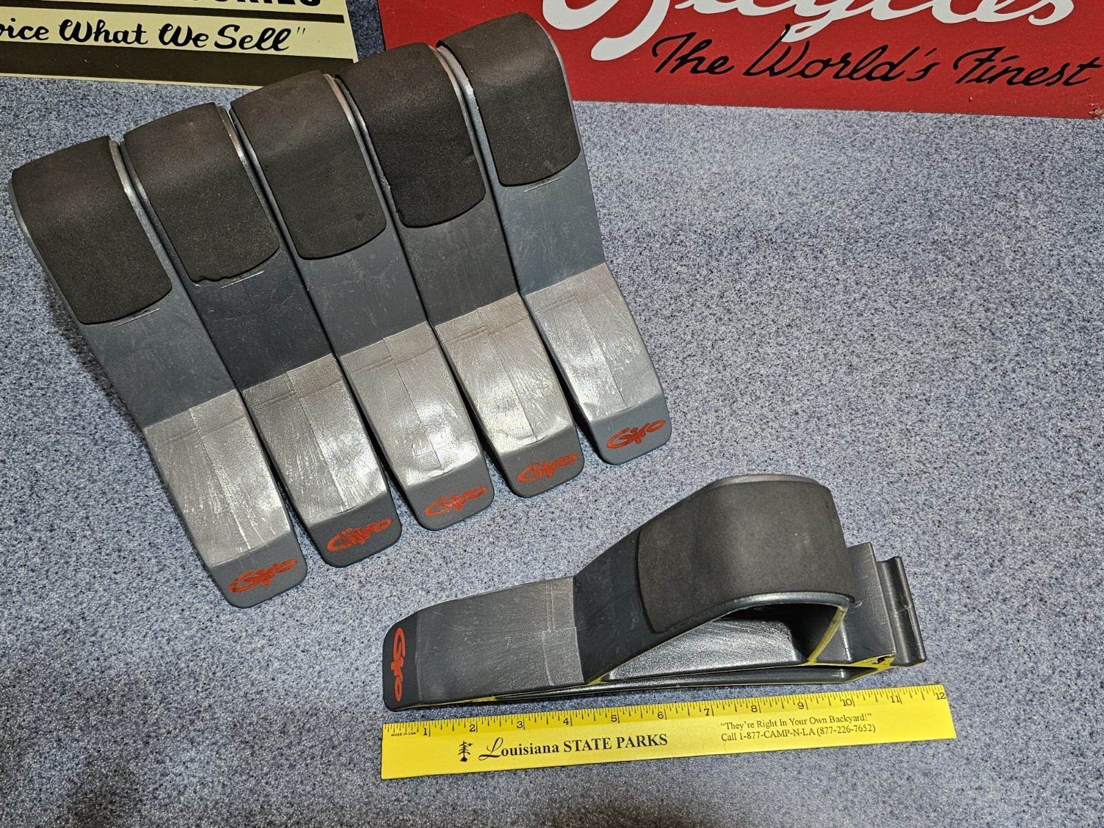 Giro Slatwall Helmet Display Racks Stand Retail Bike Skate Shop Lot of 6 Vintage