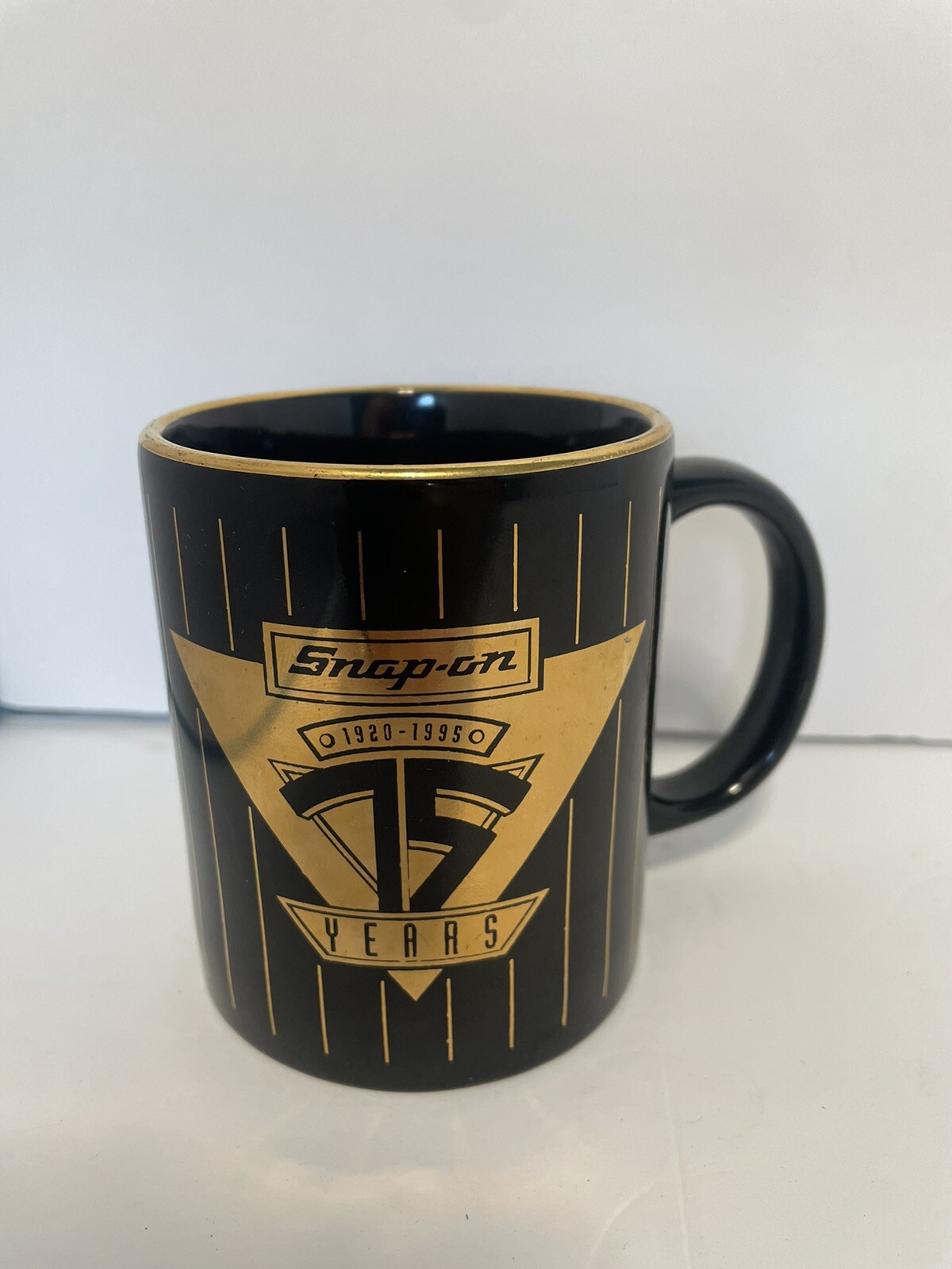 SNAP-ON 75th Anniversary Coffee Mug (Made in USA) Black And Gold