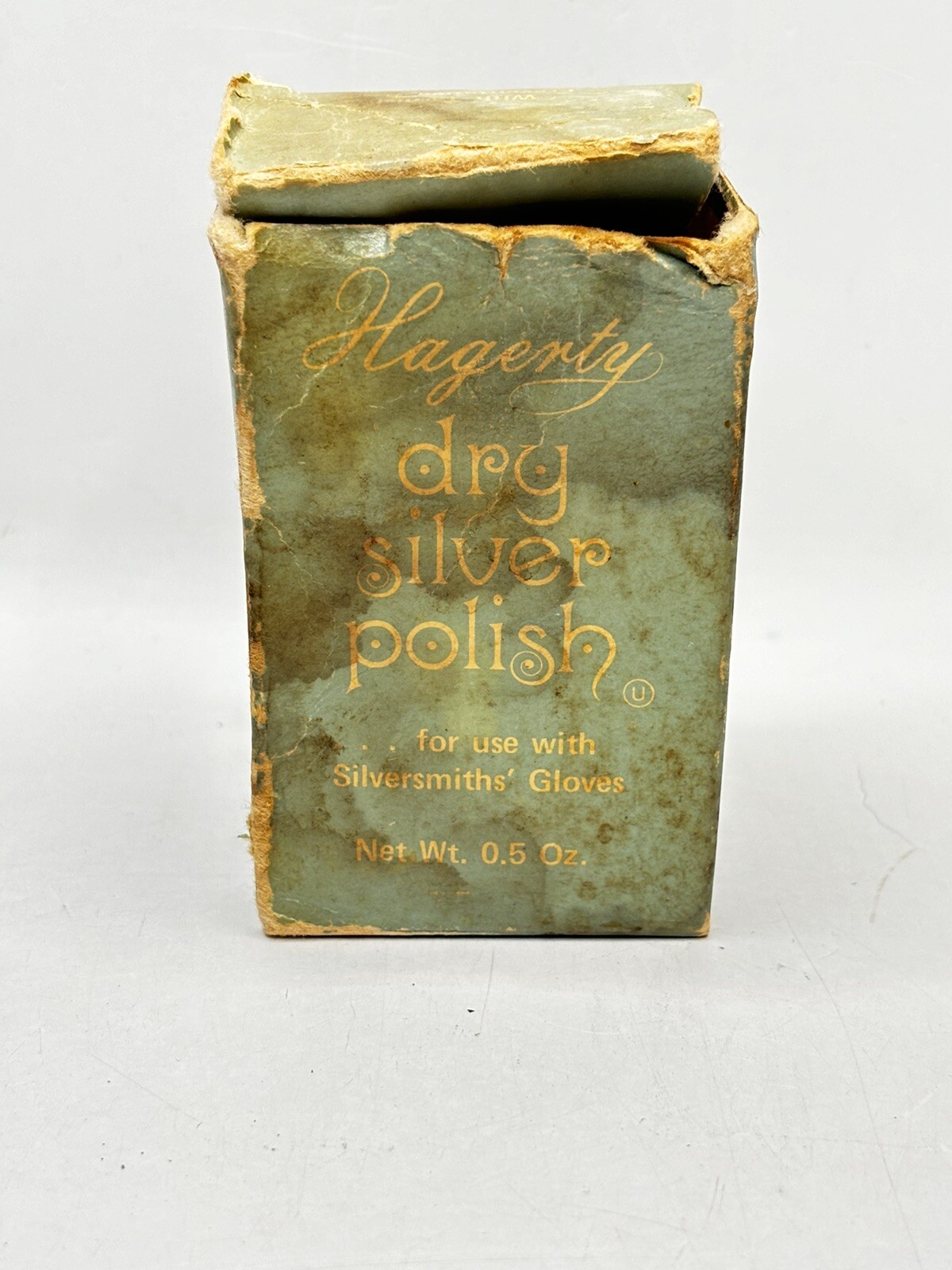 Antique W.J. Hagerty DRY SILVER POLISH Vintage Advertising