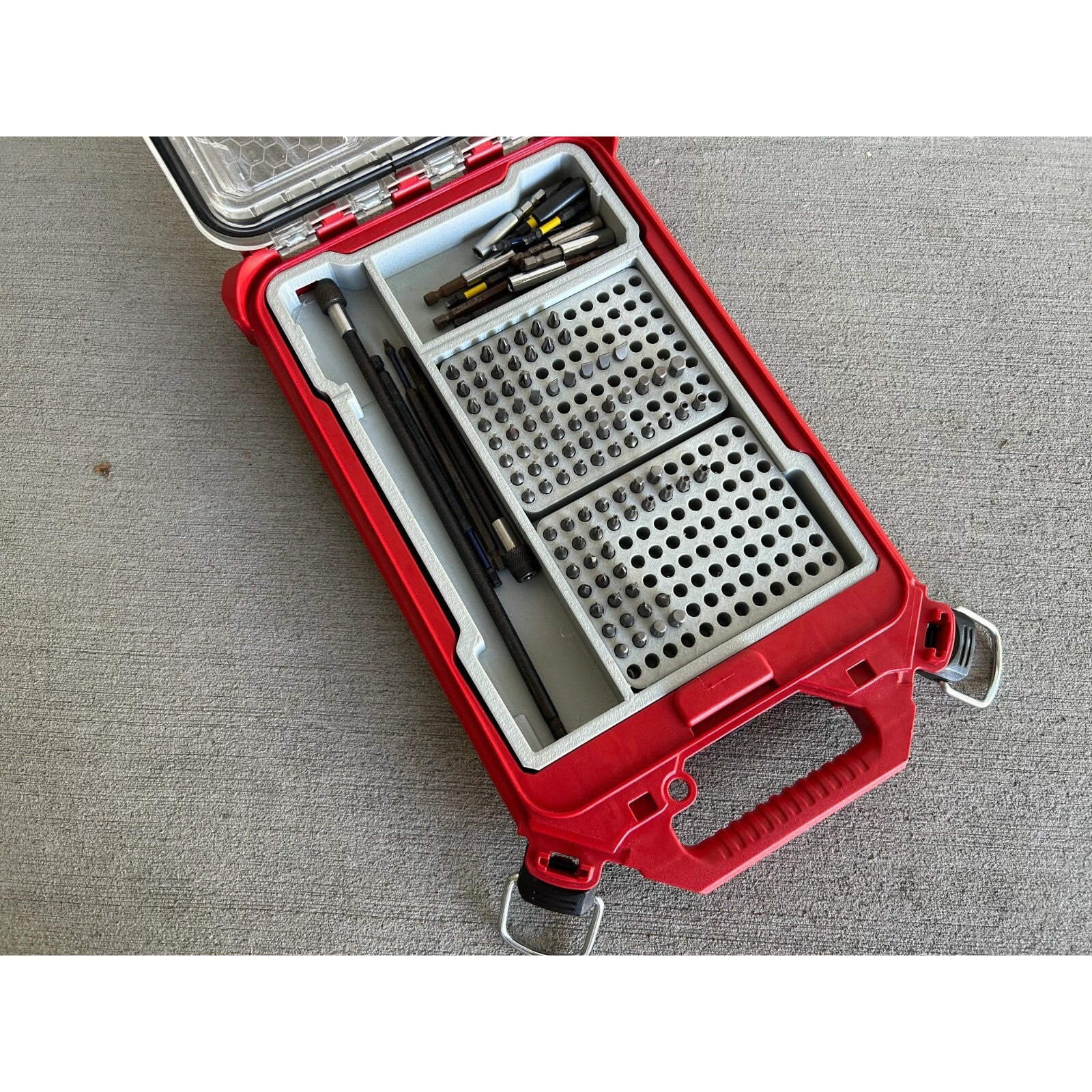 Impact Driver Bit Organizer Insert for Milwaukee Packout (insert Only)