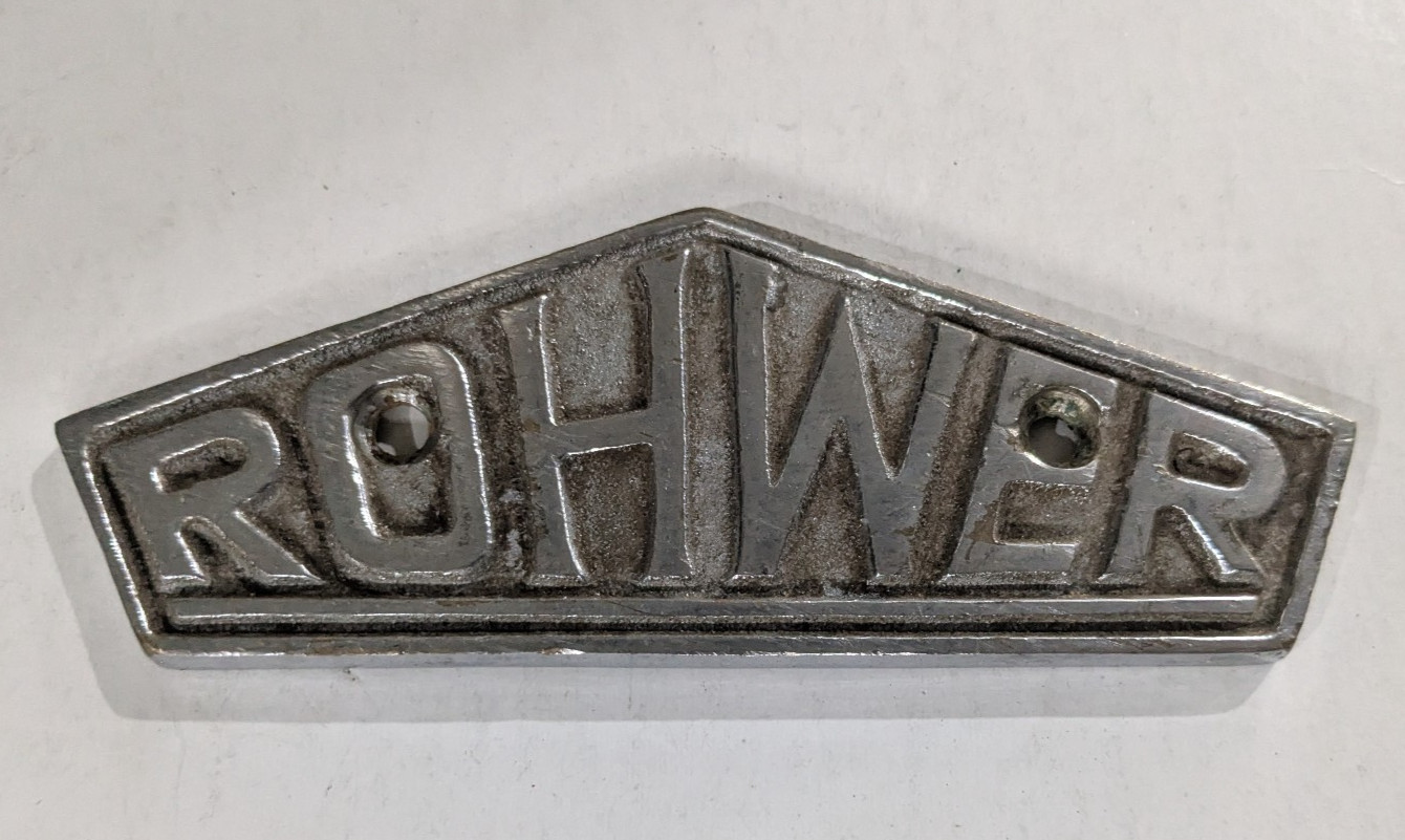 Vintage Metal ROHWER WW2 Arkansas War Relocation Center Emblem Badge Sign Plaque