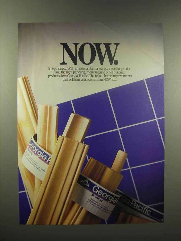 1988 Georgia-Pacific Moulding Ad – Now!