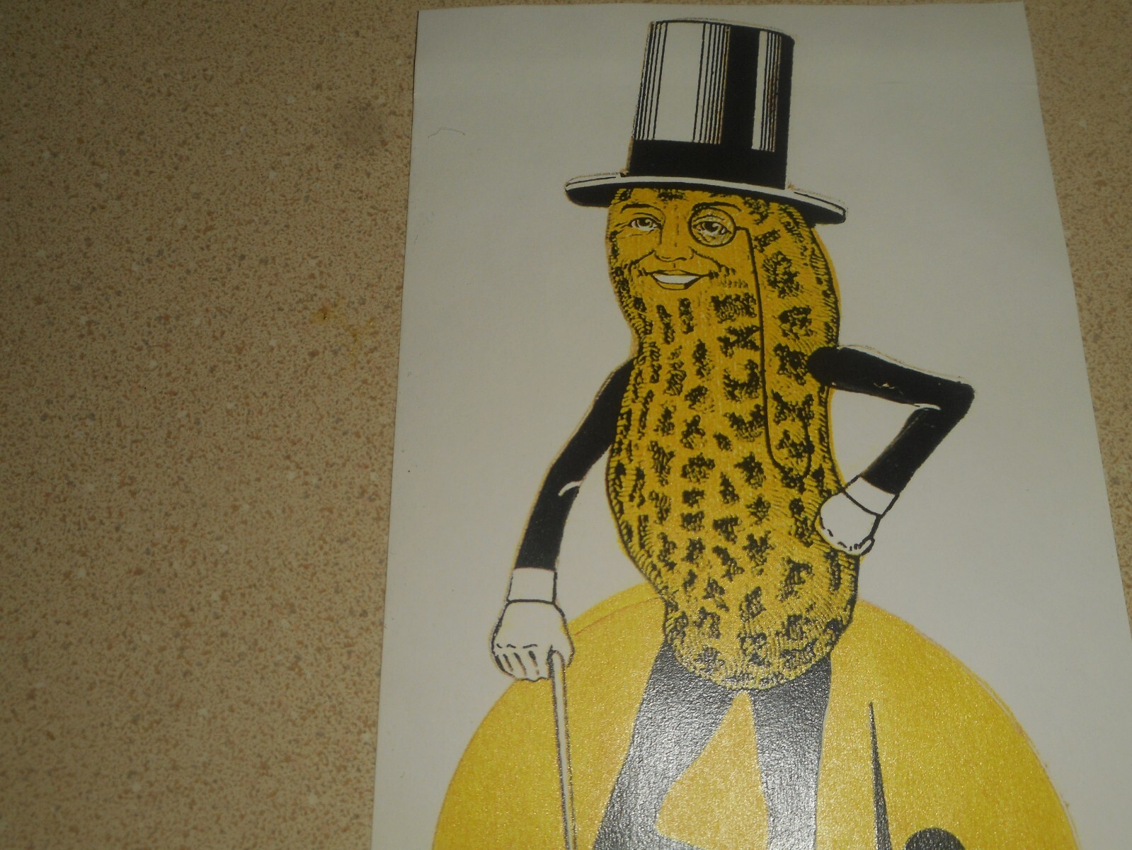 MR PEANUT Greetings from the WORLD’S FAIR 1939 Label Vintage (1970’s)