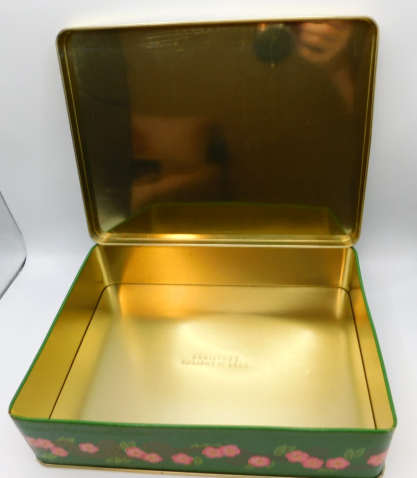 Vintage Four Season Tin Storage Box made in England Mystical Nymphs