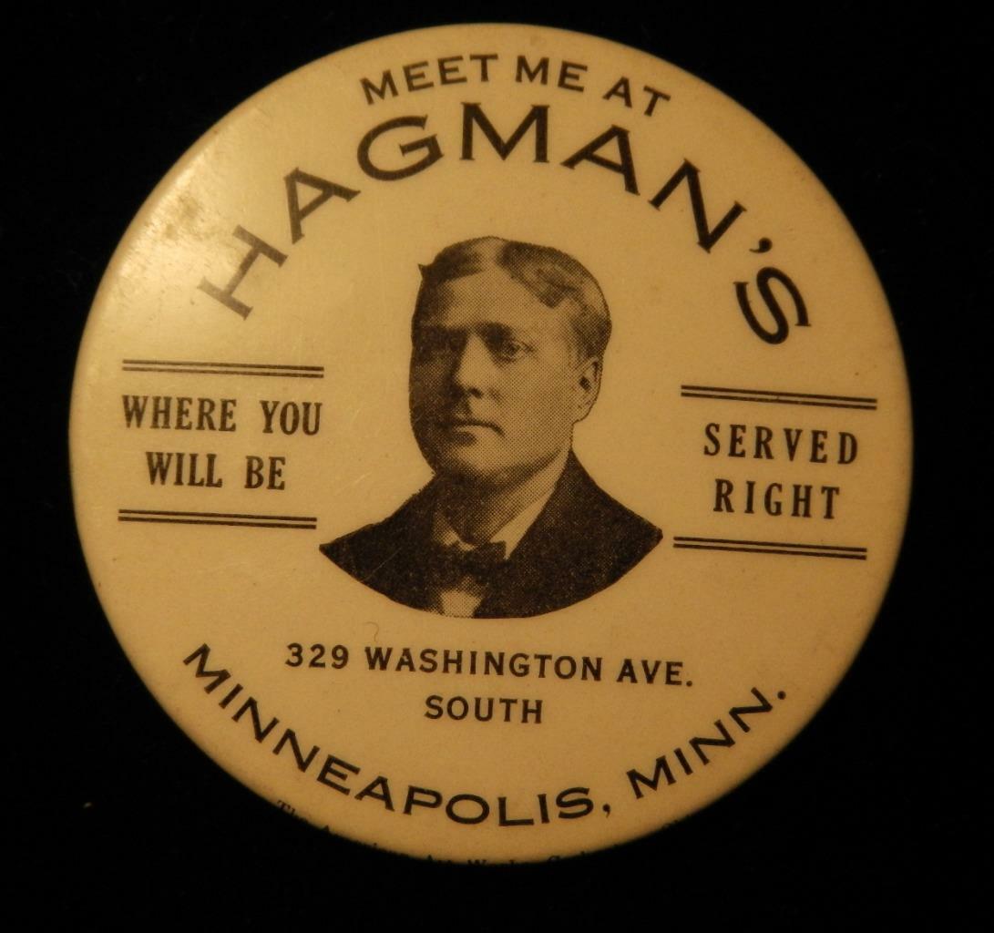 Two Advertising Mirrors c.1923-30 Relating to Food Arnolds’ Bakery & Hagman’s