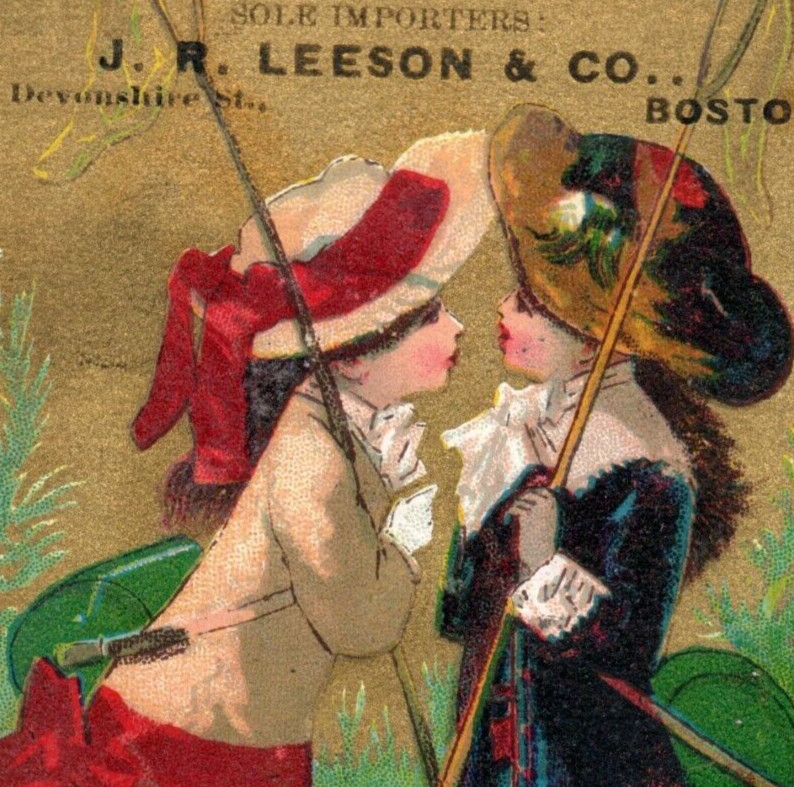 1880s J.R. Leeson & Co. Real Scotch Spool Linen Cute Girls Dolls Lot Of 2 P232