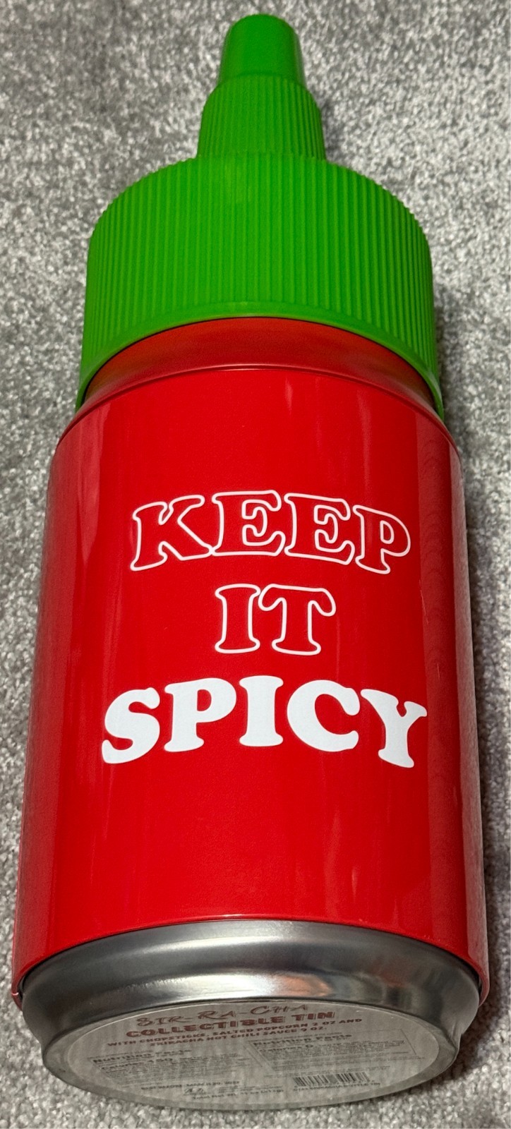 Sriracha Hot Sauce Collectible Tin 19” Huy Fong Foods Display Keep It Spicy
