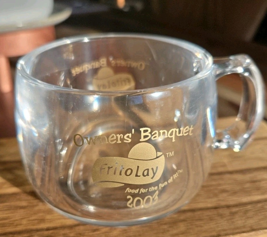 Vintage Frito Lay Owners Banquet 2003 Dbl Walled Hard Plastic Mug Cup Made USA