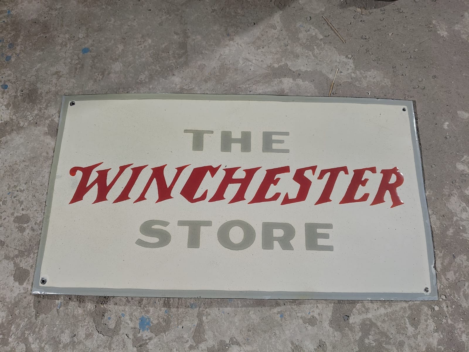 Porcelain Chevrolet Enamel Sign Size 24 x 13 Inches
