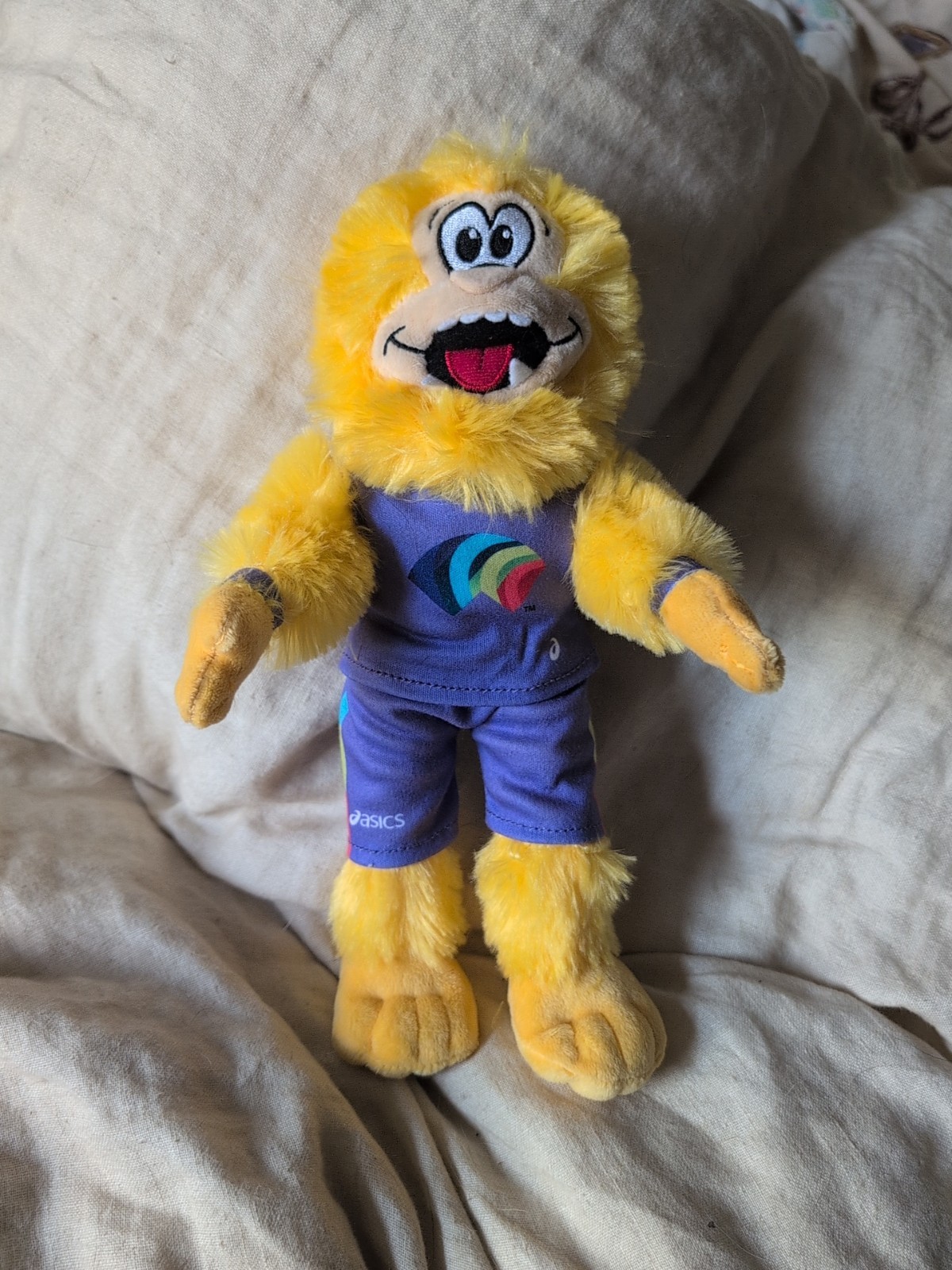 Asics Legends The Big Foot Mascot Plush 11” Stuffed Toy Rare Used