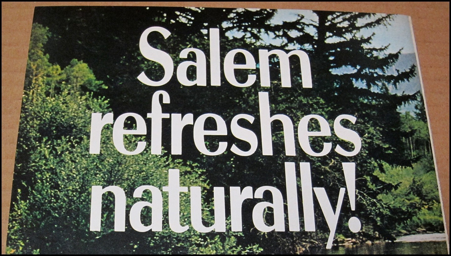 1973 U.S. Air Force USAF Print Ad Advertisement Vintage Salem Cigarettes 8.25×11